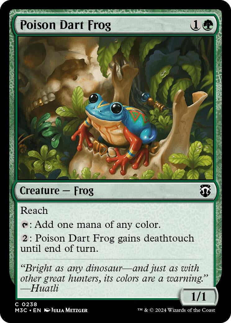 Image for Poison Dart Frog (Ripple Foil) (238) - Magic: The Gathering