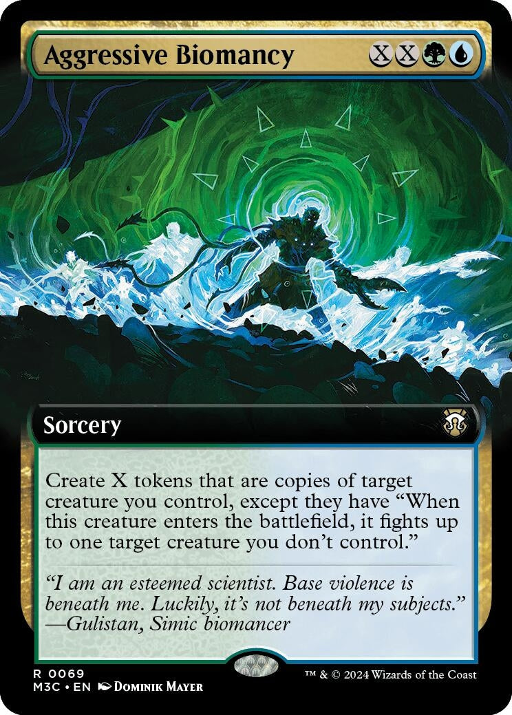 Image for Aggressive Biomancy (Extended Art) (69) - Magic: The Gathering