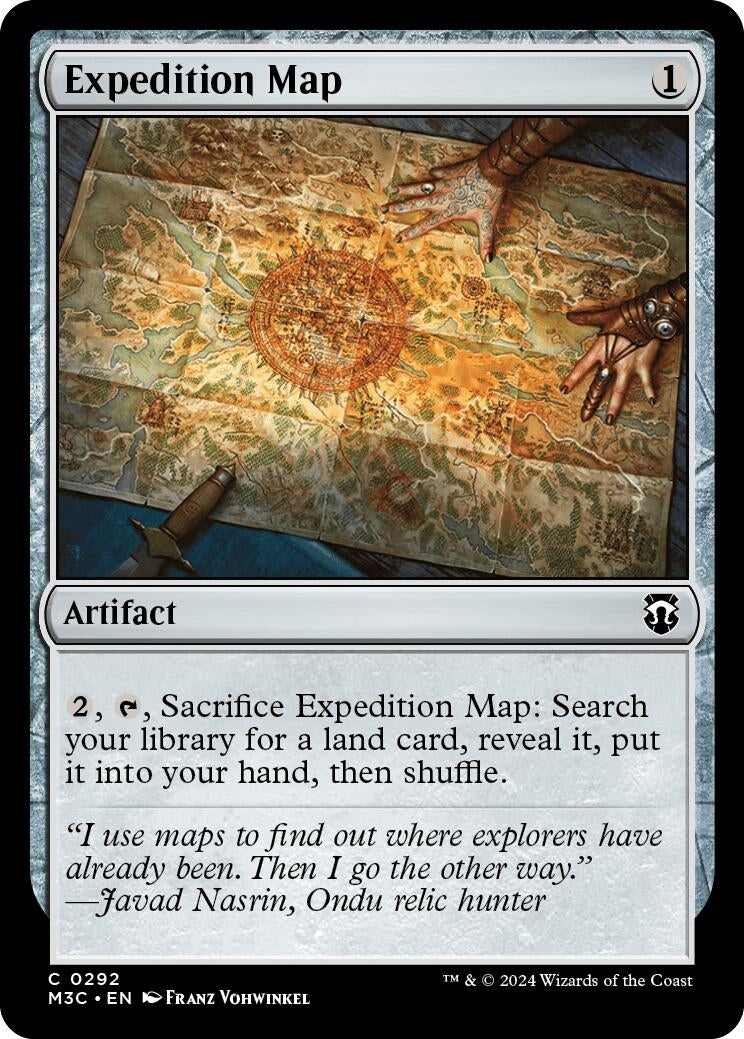 Image for Expedition Map (Ripple Foil) (292) - Magic: The Gathering