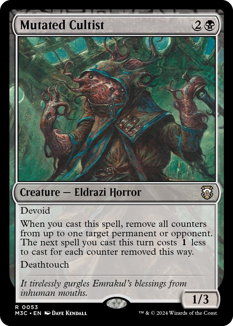 Image for Mutated Cultist (Ripple Foil) (53) - Magic: The Gathering