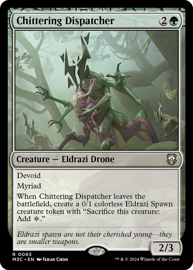 Image for Chittering Dispatcher (Ripple Foil) (63) - Magic: The Gathering