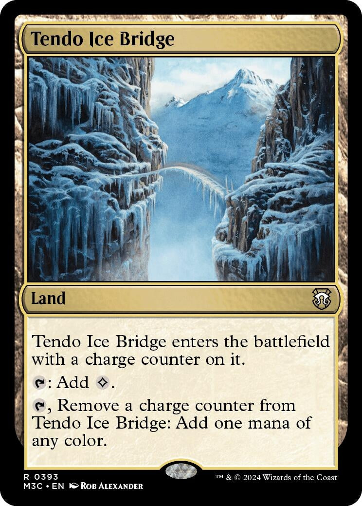 Image for Tendo Ice Bridge (Ripple Foil) (393) - Magic: The Gathering