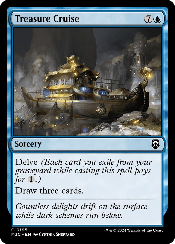 Image for Treasure Cruise (Ripple Foil) (195) - Magic: The Gathering