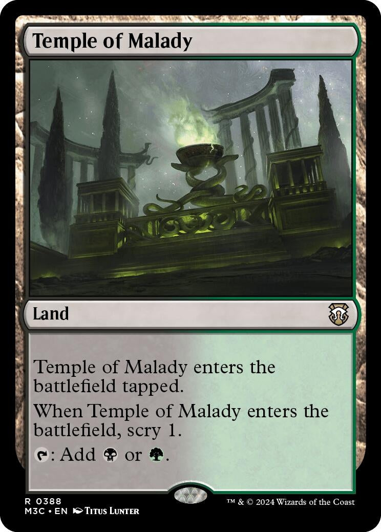 Image for Temple of Malady (Ripple Foil) (388) - Magic: The Gathering