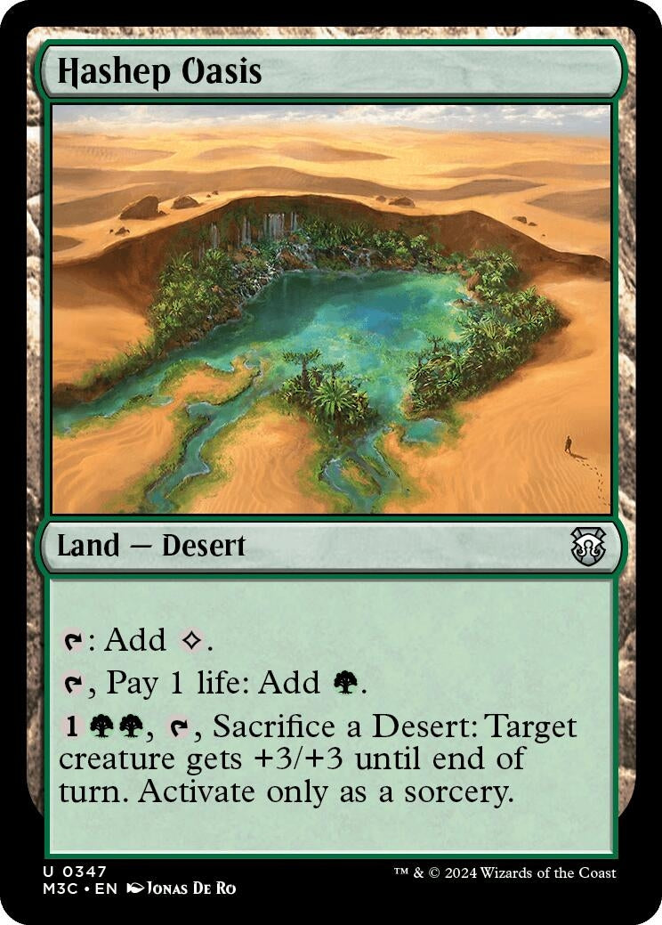 Image for Hashep Oasis (Ripple Foil) (347) - Magic: The Gathering