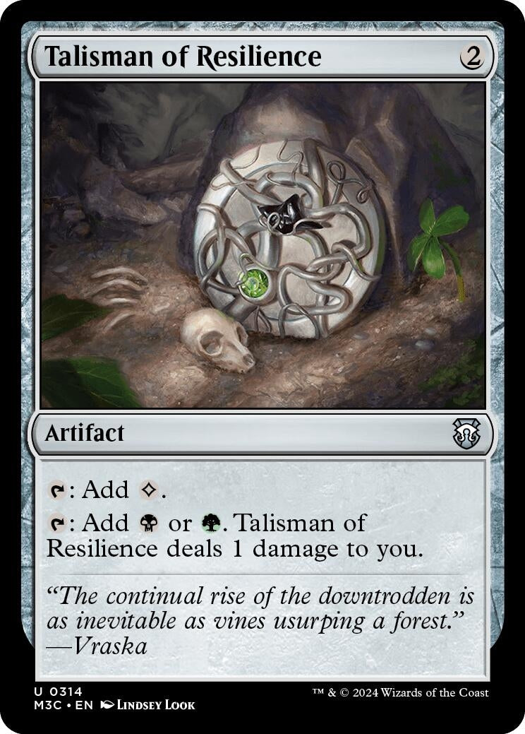 Image for Talisman of Resilience (Ripple Foil) (314) - Magic: The Gathering