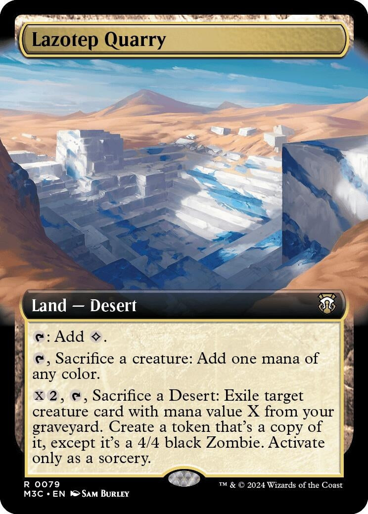Image for Lazotep Quarry (Extended Art) (Ripple Foil) (79) - Magic: The Gathering