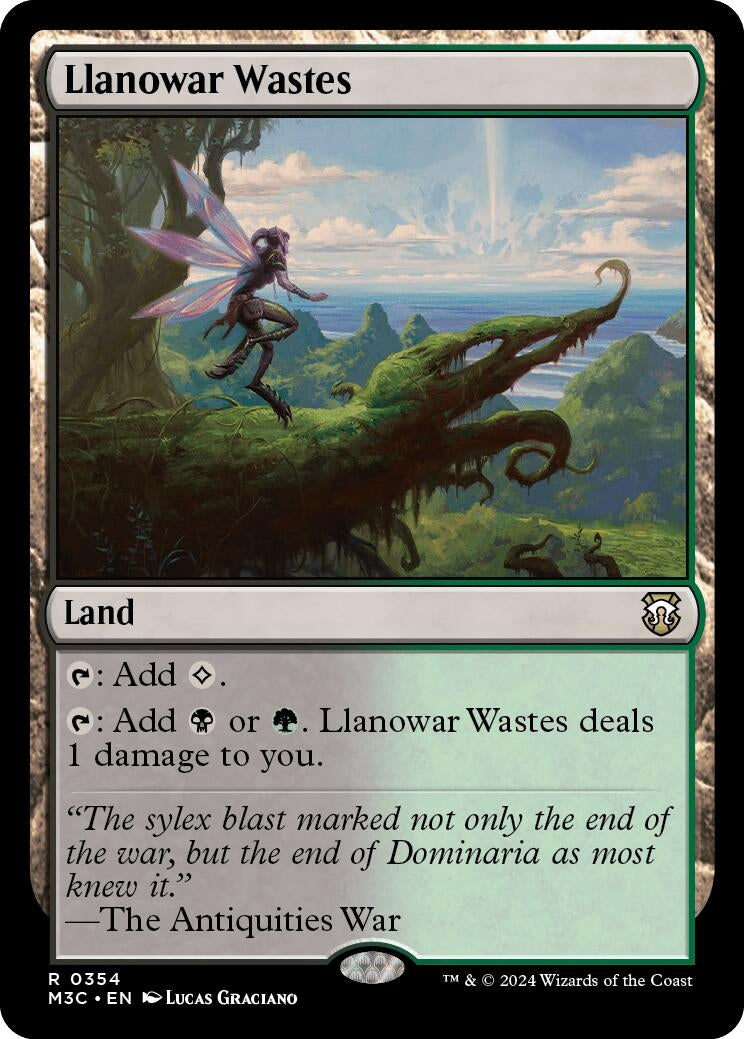 Image for Llanowar Wastes (Ripple Foil) (354) - Magic: The Gathering