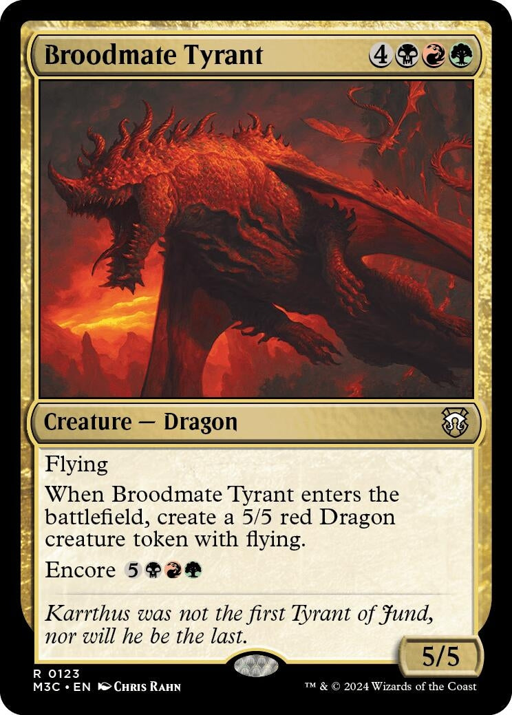 Image for Broodmate Tyrant (123) - Magic: The Gathering