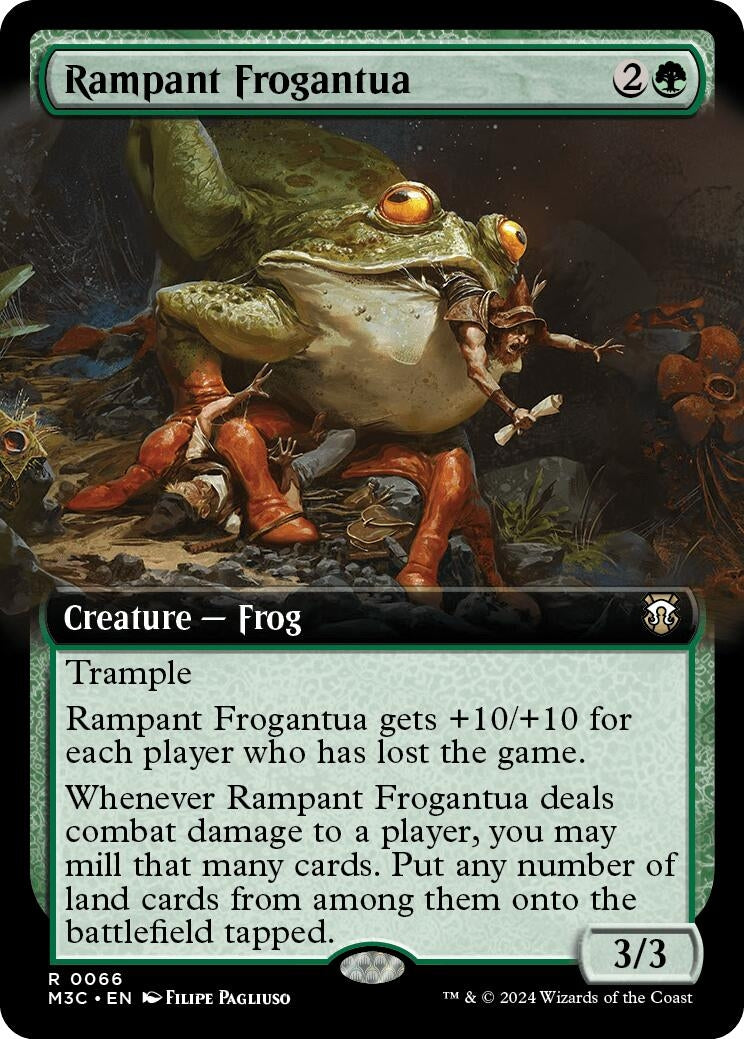 Image for Rampant Frogantua (Extended Art) (Ripple Foil) (66) - Magic: The Gathering
