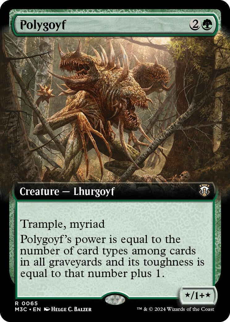 Image for Polygoyf (Extended Art) (65) - Magic: The Gathering