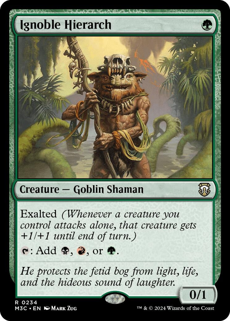 Image for Ignoble Hierarch (Ripple Foil) (234) - Magic: The Gathering
