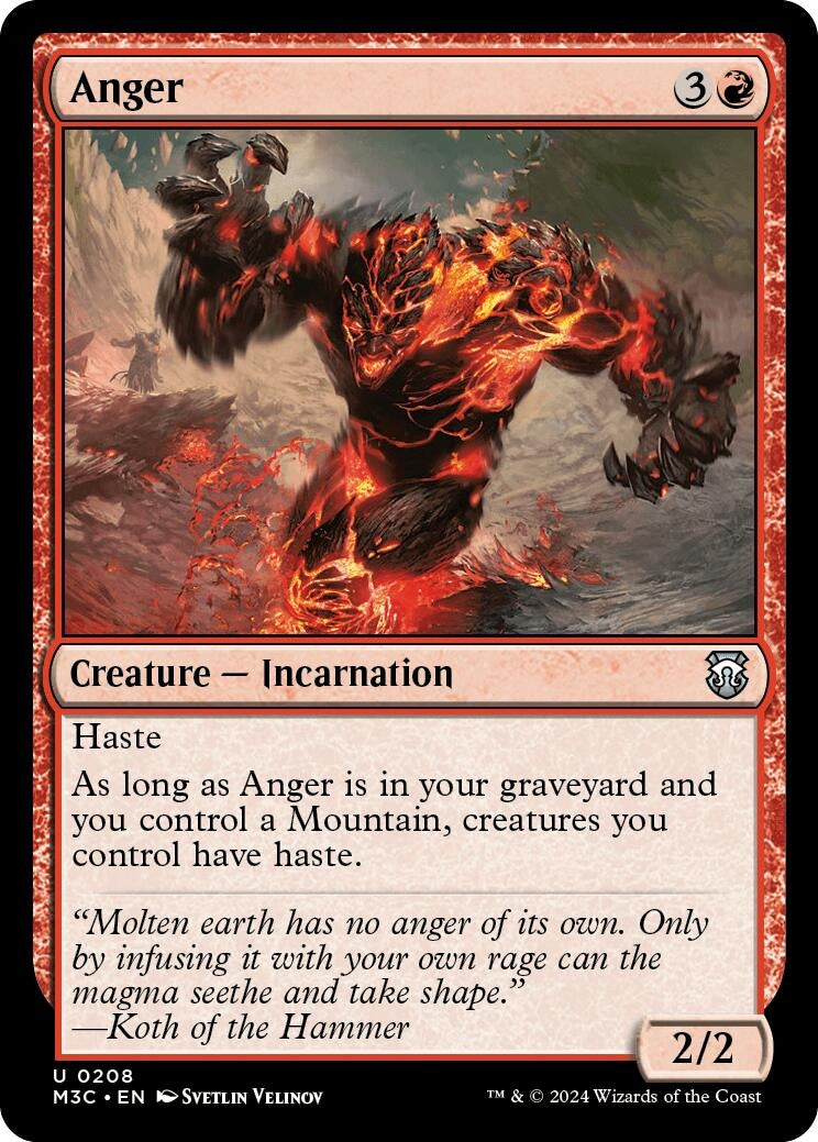Image for Anger (Ripple Foil) (208) - Magic: The Gathering