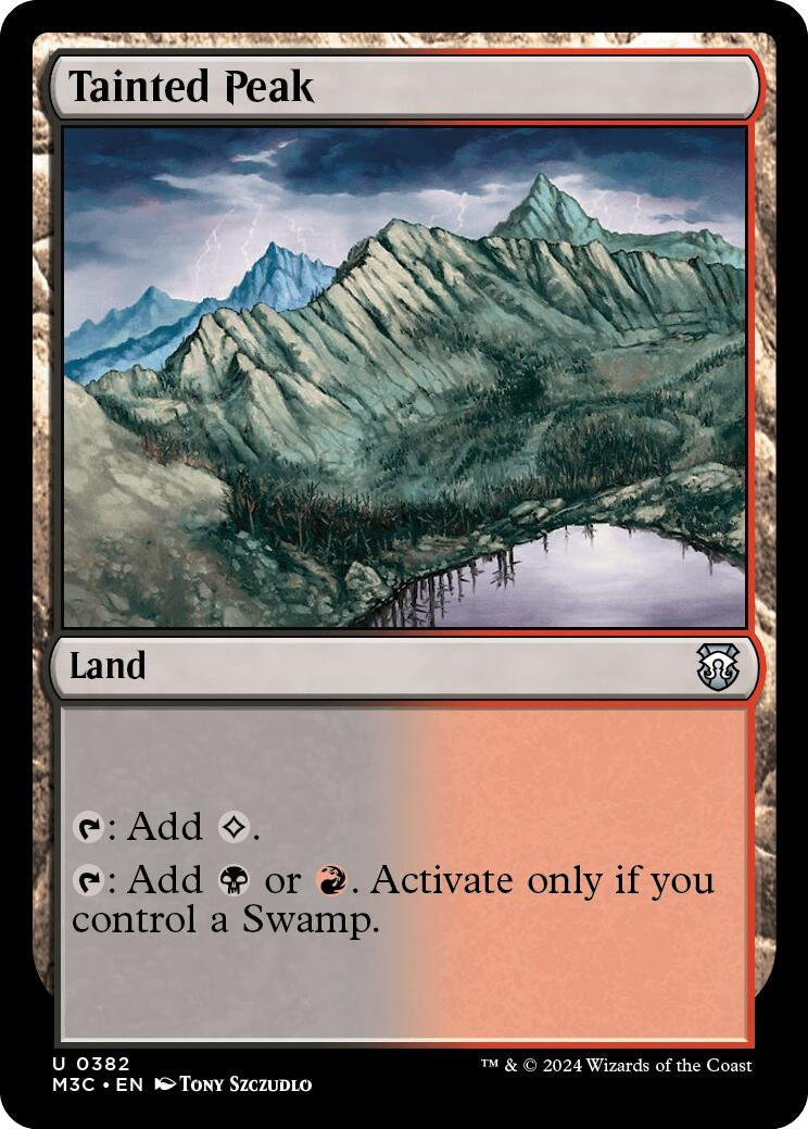 Image for Tainted Peak (Ripple Foil) (382) - Magic: The Gathering