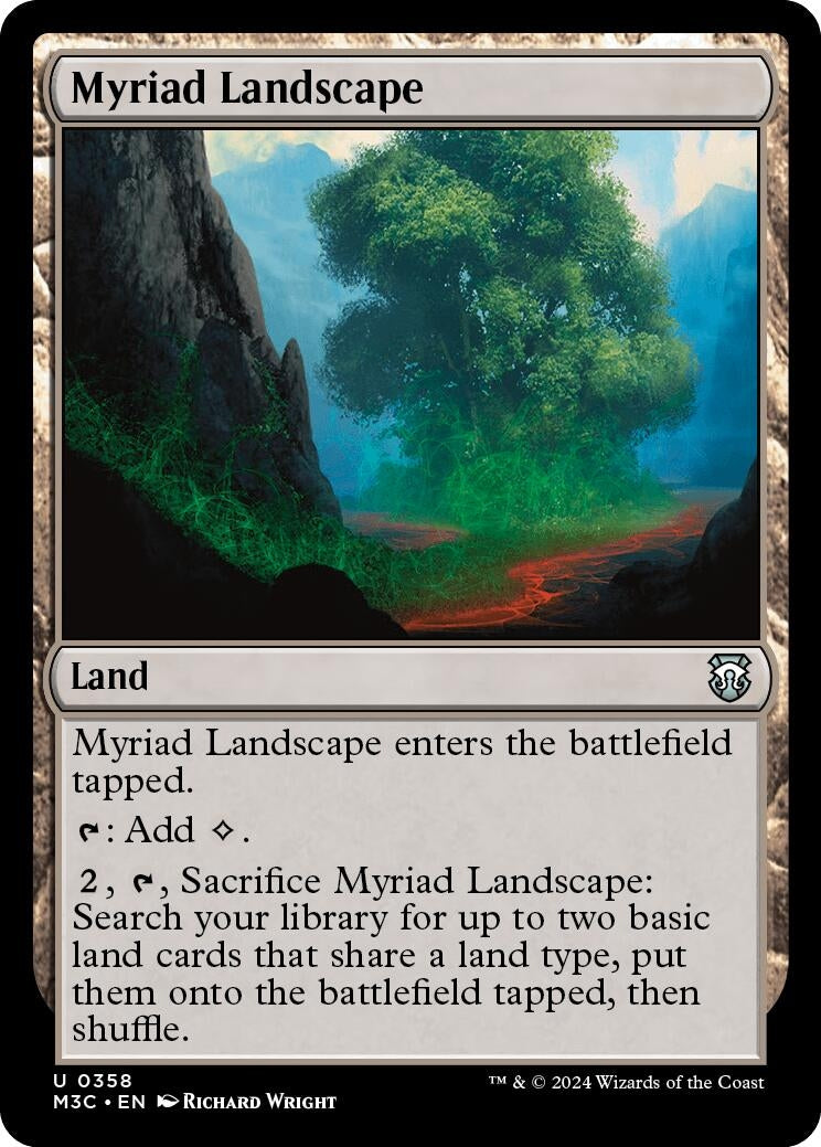 Image for Myriad Landscape (Ripple Foil) (358) - Magic: The Gathering
