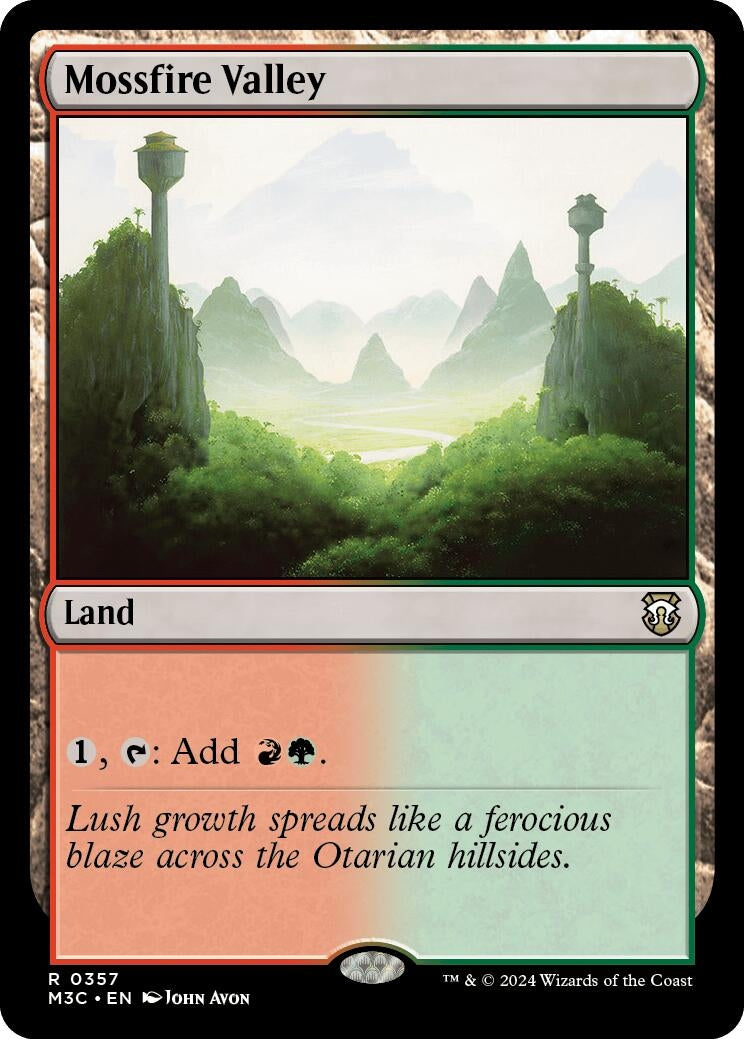 Image for Mossfire Valley (Ripple Foil) (357) - Magic: The Gathering