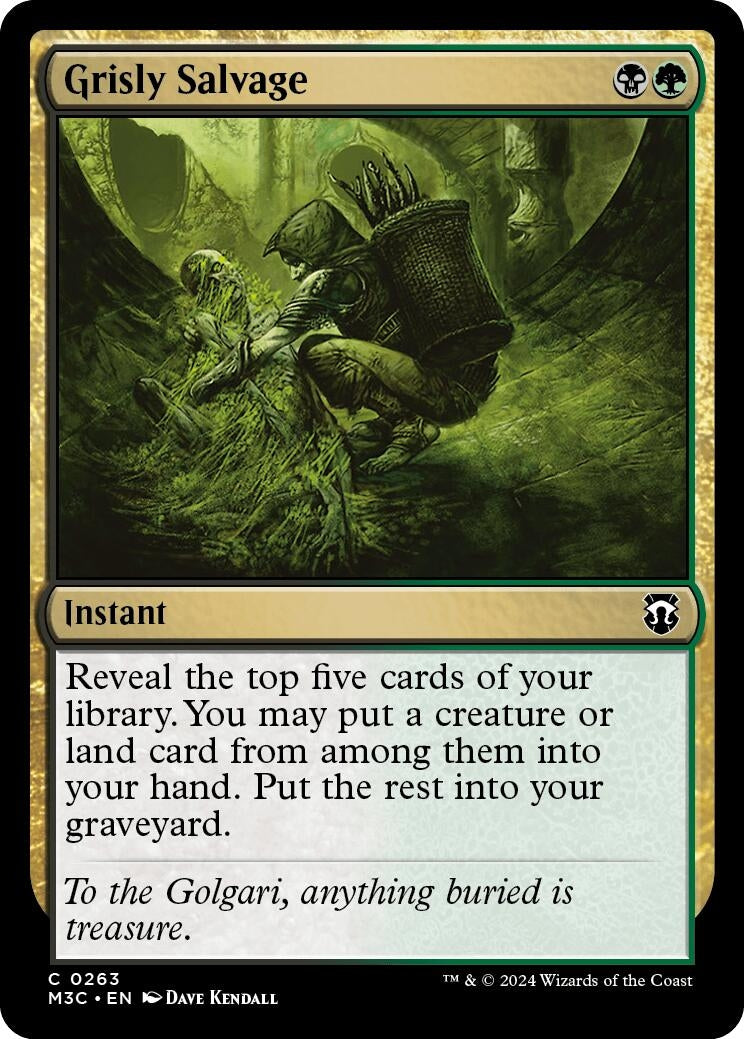 Image for Grisly Salvage (Ripple Foil) (263) - Magic: The Gathering