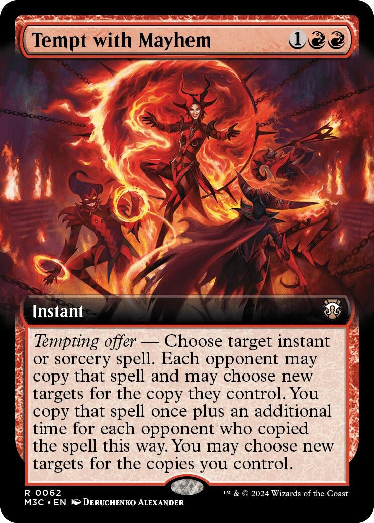 Image for Tempt with Mayhem (Extended Art) (Ripple Foil) (62) - Magic: The Gathering