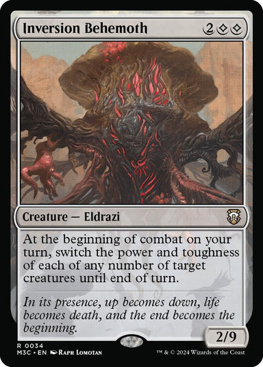 Image for Inversion Behemoth  (Ripple Foil) (34) - Magic: The Gathering