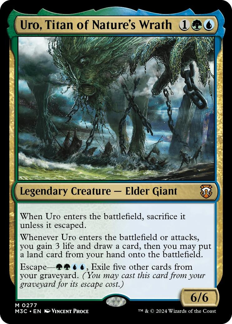 Image for Uro, Titan of Nature's Wrath (Ripple Foil) (277) - Magic: The Gathering