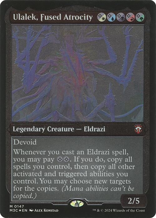 Image for Ulalek, Fused Atrocity (Display Commander) - Thick Stock (147) - Magic: The Gathering