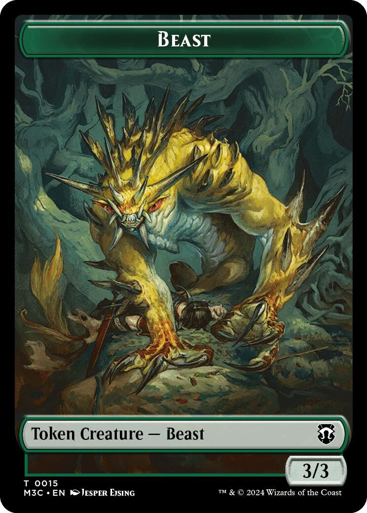 Image for Beast (0015) // Insect (0025) Double-Sided Token (15 // 25) - Magic: The Gathering