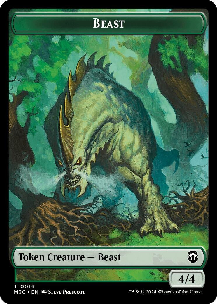 Image for Beast (0016) // Copy Double-Sided Token (16 // 1) - Magic: The Gathering