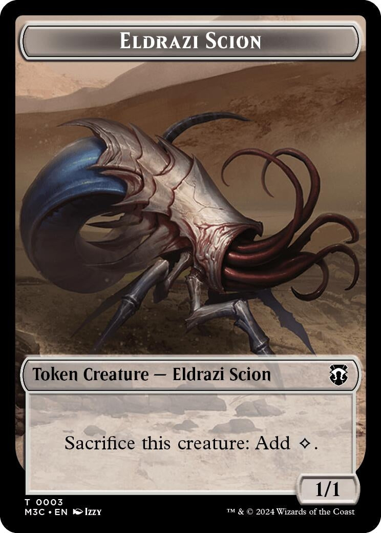 Image for Eldrazi Scion // Eldrazi Spawn Double-Sided Token (3 // 2) - Magic: The Gathering