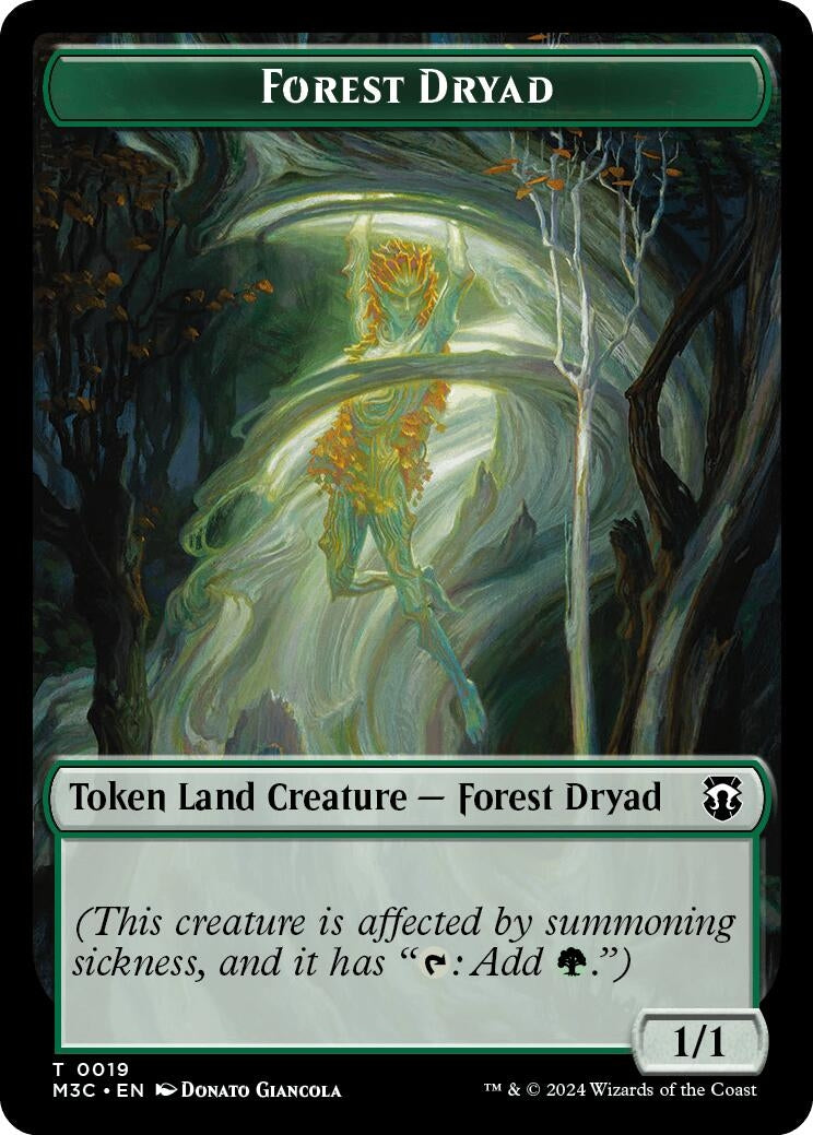 Image for Forest Dryad // Boar Double-Sided Token (19 // 17) - Magic: The Gathering
