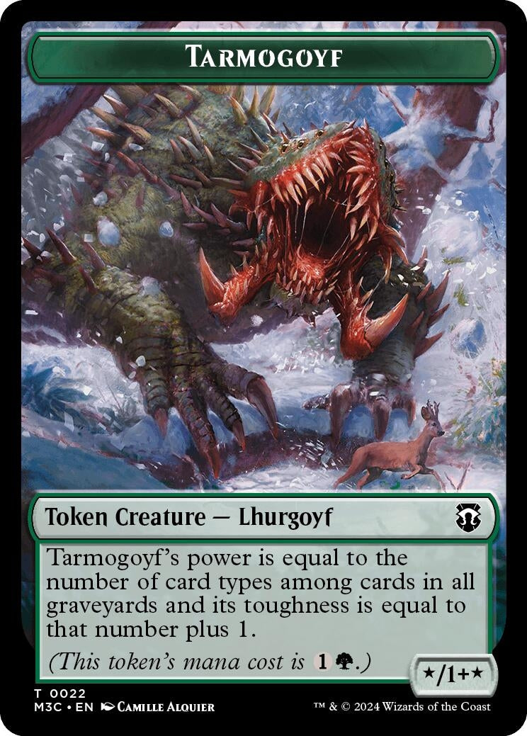 Image for Tarmogoyf // Saproling Double-Sided Token (22 // 21) - Magic: The Gathering