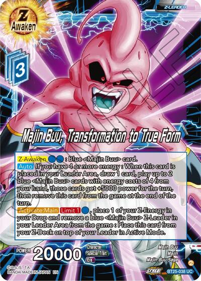 Majin Buu, Transformation to True Form BT25-038