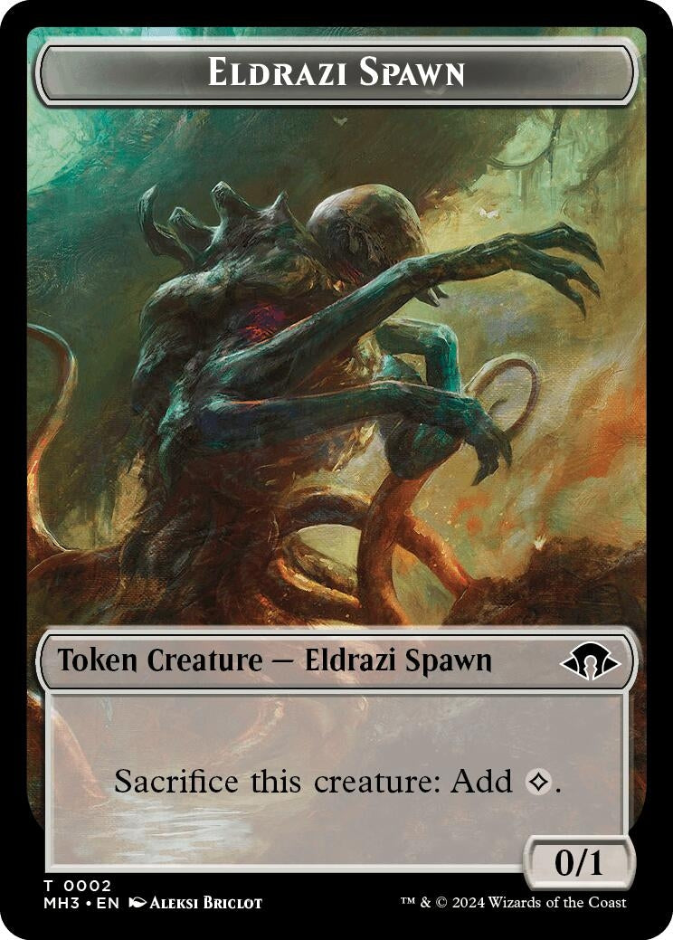 Image for Eldrazi Spawn // Soldier Double-Sided Token (2 // 7) (Modern Horizons 3) - Magic: The Gathering