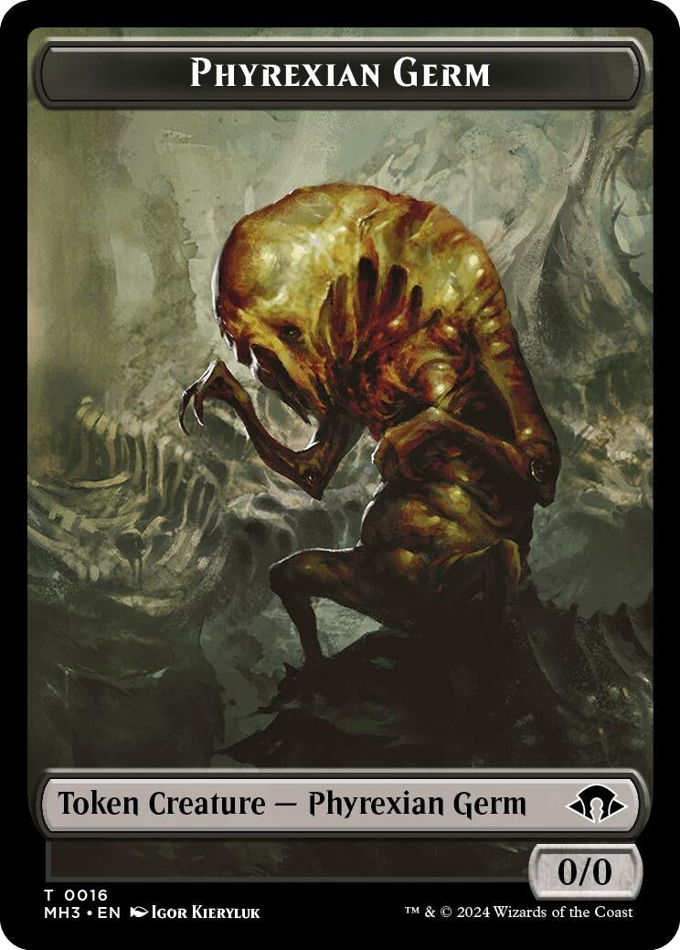 Image for Phyrexian Germ // Emblem - Tamiyo, Seasoned Scholar Double-Sided Token (16 // 35) (Modern Horizons 3) - Magic: The Gathering