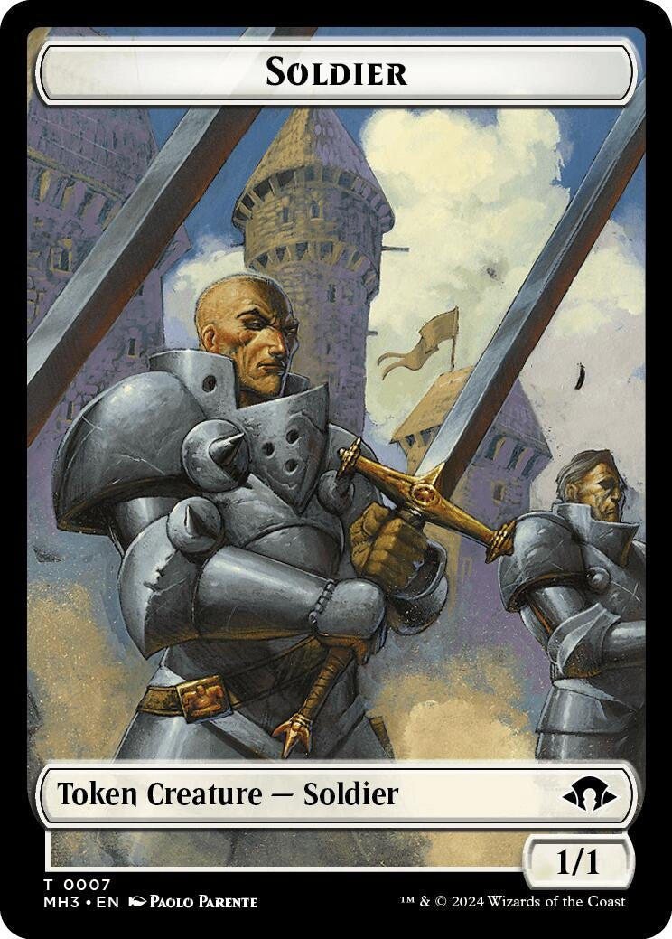 Image for Soldier Token (7) (Modern Horizons 3) (MH3) - Magic: The Gathering