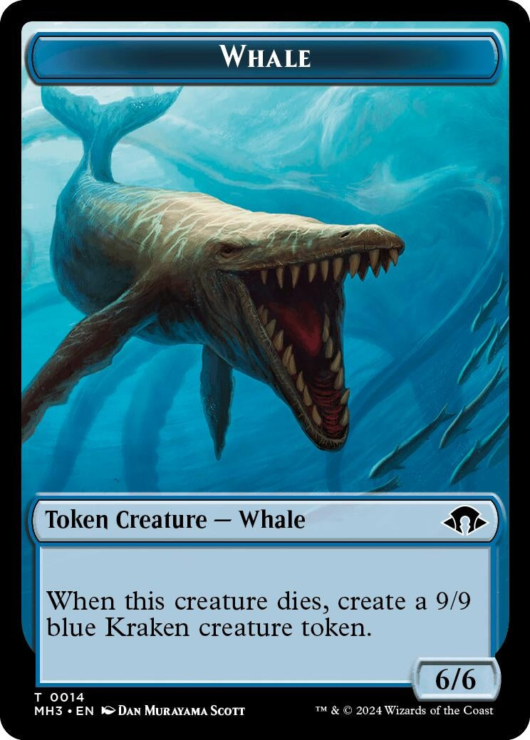 Image for Whale // Energy Reserve Double-Sided Token (14 // 36) (Modern Horizons 3) (MH3) - Magic: The Gathering