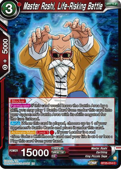 Master Roshi, Life-Risking Battle BT25-014