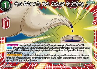 Super Water of the Gods, Exchange for Suffering BT25-008