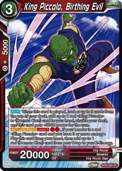 King Piccolo, Birthing Evil BT25-022