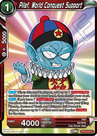 Pilaf, World Conquest Support - BT25-019