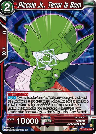 Piccolo Jr., Terror is Born - BT25-024