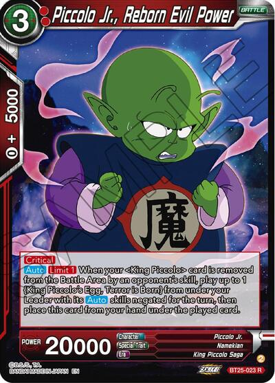 Piccolo Jr., Reborn Evil Power - BT25-023