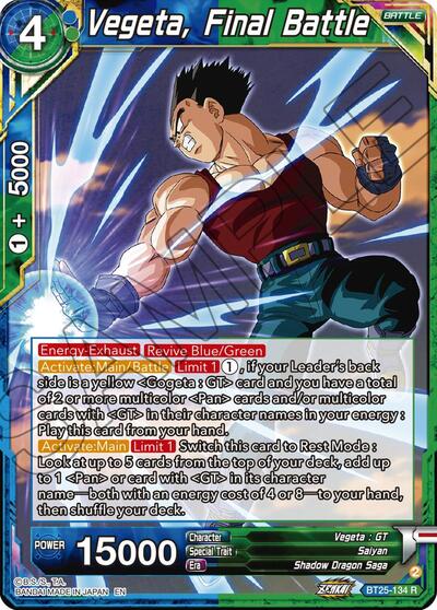 Vegeta, Final Battle - BT25-134