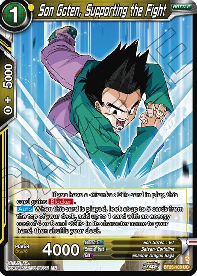 Son Goten, Supporting the Fight - BT25-108