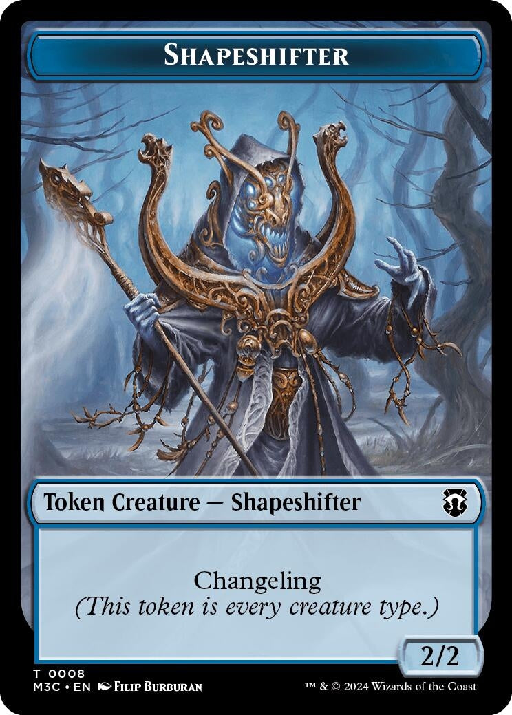 Image for Shapeshifter (0008) (Ripple Foil) // Dragon Double-Sided Token (8 // 12) - Magic: The Gathering