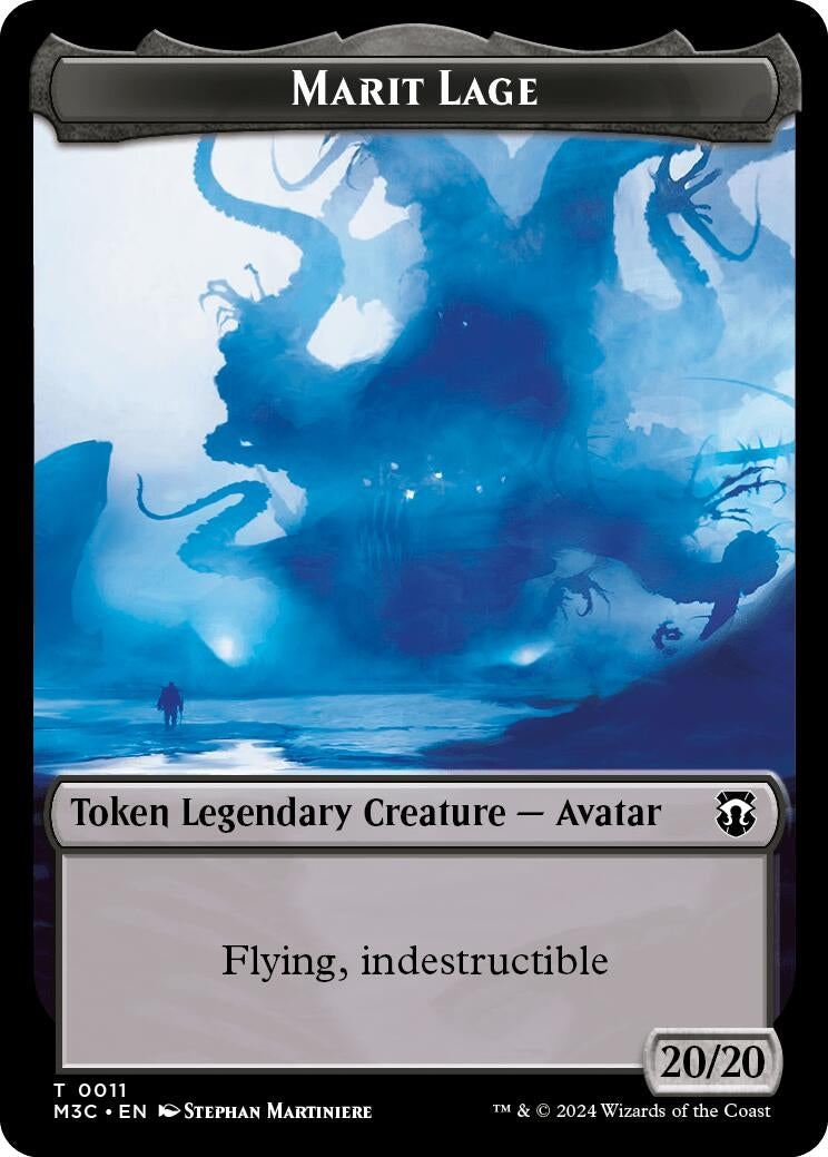 Image for Marit Lage (Ripple Foil) // Sand Warrior Double-Sided Token (11 // 23) - Magic: The Gathering