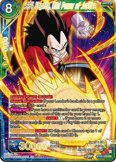 SS4 Vegeta, Wild Power of Justice - BT25-133