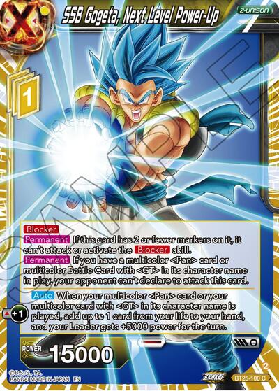 SSB Gogeta, Next Level Power-Up BT25-100