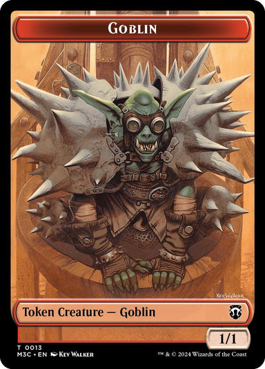Image for Goblin (Ripple Foil) // Tarmogoyf Double-Sided Token (13 // 22) - Magic: The Gathering
