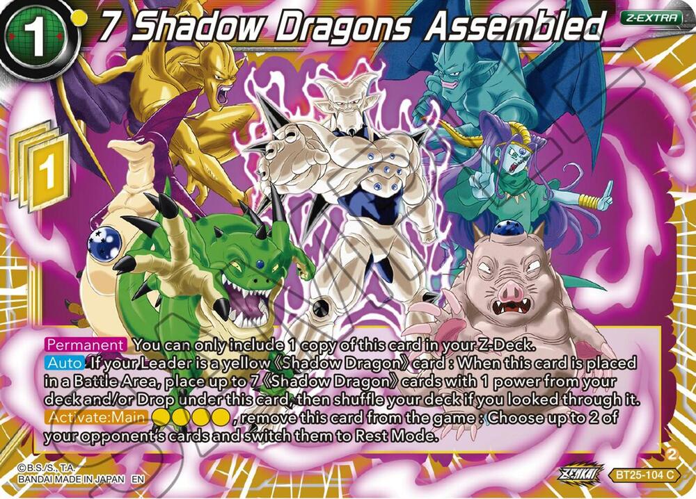 7 Shadow Dragons Assembled BT25-104