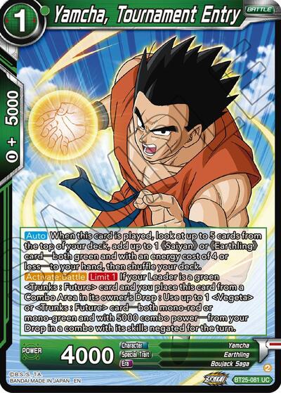 Yamcha, Tournament Entry - BT25-081